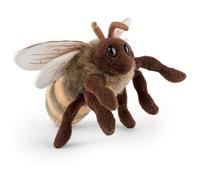 European Honey Bee Plush Stuffed Animal Toy - Realistic Soft Bee Cuddle Toy for Kids & Wildlife Lovers - Collectible Soft Plush - All Ages Educational Play, Yellow, Black, Brown