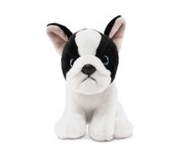Living Nature French Bulldog Puppy Black and White Soft Toy | Fluffy Dog Animal | Soft Toy Gift for Kids | 19 cm