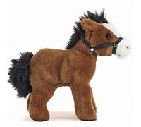 Living Nature Horse with Bridle Plush Toy | Farm Toy | Soft Toy Gift for Kids | Naturli Eco-Friendly Plush | 23cm