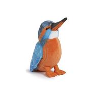 Living Nature Kingfisher, Realistic Soft Cuddly Bird Toy, Naturli Eco-Friendly Plush, 15cm