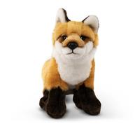Living Nature Large Fox, Realistic Soft Cuddly Sitting Fox Toy, Naturli Eco-Friendly Plush, 22cm