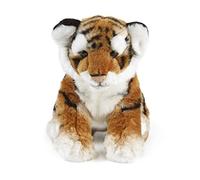 Living Nature Large Tiger Cub, Realistic Soft Cuddly Tiger Toy, Naturli Eco-Friendly Plush, 31cm, Orange