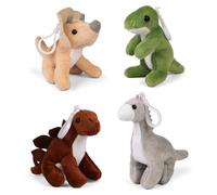 Living Nature Little Clips Dinosaur Plush | Cute Keyring Gift for Kids