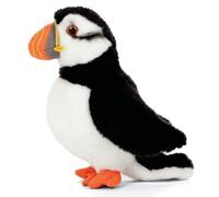 Living Nature Puffin, Realistic Soft Cuddly Large Bird Toy, Naturli Eco-Friendly Plush, 18cm