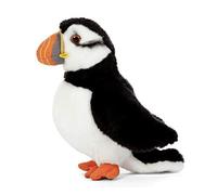 Living Nature Puffin, Realistic Soft Cuddly Large Bird Toy, Naturli Eco-Friendly Plush, 18cm