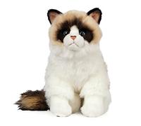 Living Nature Ragdoll Cat, Realistic Soft Cuddly Cat Toy, Naturli Eco-Friendly Plush, 24cm