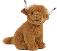 Living Nature Small Highland Cow, Realistic Soft Cuddly Farm Toy, Naturli Eco-F