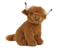 Living Nature Small Highland Cow Stuffed Animal | 6-Inch Plush Toy