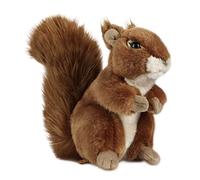 Living Nature Squirrel Soft Toy - 17cm Realistic Cuddly Woodland Animal Plush - Stuffed Toy Gift for Kids & Nature Lovers