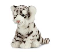 Living Nature White Tiger Cub Stuffed Animal Plush Toy | Fluffy and Cuddly Safary Animal | Soft Toy Gift for Kids | Boys and Girls Stuffed Doll | Naturli Eco-Friendly Plushies | 18 cm