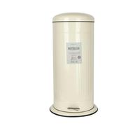 Living Nostalgia Antique Cream 30 Litre Pedal Bin Living Nostalgia Cream