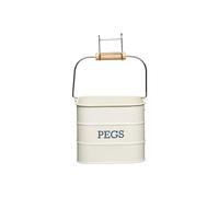 Living Nostalgia Antique Cream Peg Tin Living Nostalgia Cream