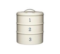Living Nostalgia Antique Cream Three Tier Cake Tin Set Living Nostalgia Cream