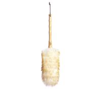 Living Nostalgia Traditional Natural Lambswool Duster Fitted with bamboo handle