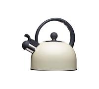 Living Nostalgia Traditional Whistling Kettle, 1.3 Litre, Antique Cream, Display Boxed in Cream Living Nostalgia Cream