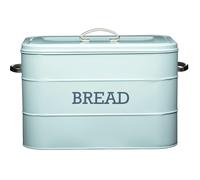 Living Nostalgia Vintage Blue Bread Bin - Blue - Carbon Steel - Bread Bin