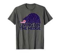 Living ON The Hedge Lazy Hedgehog Funny Meme Not Today T-Shirt