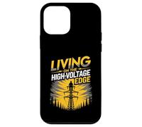 Living On The High Voltage Edge Utility Tower Lineman Case for iPhone 12 mini