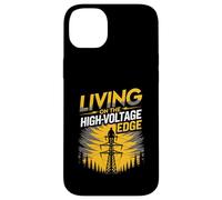 Living On The High Voltage Edge Utility Tower Lineman Case for iPhone 14 Plus