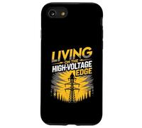 Living On The High Voltage Edge Utility Tower Lineman Case for iPhone SE (2020) / 7 / 8