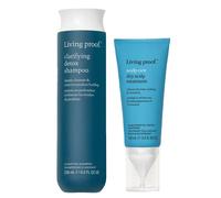 Living Proof Clarifying Detox Shampoo & Dry Scalp Treatment 100ml Duo in Clear