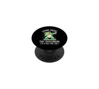 Living Proof That Overthinking Is A Full Time Job Funny Frog PopSockets Adhesive PopGrip