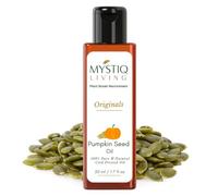 Living Pumpkin Seed Oil for Hair Growth - 50ml | 100% Pure Cold Pressed Organic Carrier Oil for Hair, Skin & Body