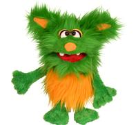 Living Puppets Monster to go! Hand Puppet Gravel Suitable for Adults and Children, Size: 20 cm, Hand Wash, W847, Green