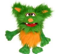 Living Puppets Monster to go! Hand Puppet Gravel Suitable for Adults and Children, Size: 20 cm, Hand Wash, W847, Green