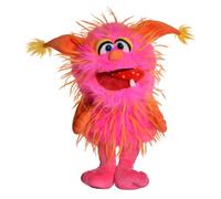 Living Puppets Tasty Hand Puppet Monster, 38 cm, Pink/Orange, Playable Doll from 3 Years