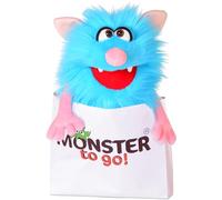 Living Puppets W819 Schorsch Hand Puppet Blue | Colourful monster reels for spontaneous play scenes.