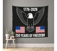 Living Room 60x51 InchMinimalist American bald eagle 250th (2) Tapestry Backdrop Wall Hanging Flag Indoor Outdoor Wall Art Tapestries Wall Decor Blanket Beach Throws Funny Banner Poster for Dorm