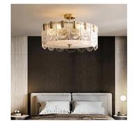 Living Room Chandelier - Modern Copper Design for Luxury Atmosphere, Simple and Creative Lighting for Bedrooms and Living Spaces