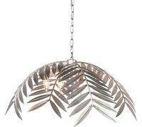 Living Room Chandeliers, Rural Ceiling Fixtures Bedroom, Metal s in The Restaurant, Tropical Palm Leaf Shaped Gold/Silver 62x34cm