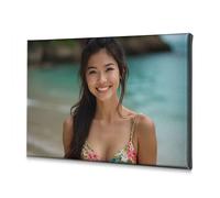 Living Room Decor Wall Floral Swimsuit By The Beach. Canvas Decorative Picture Bedroom Decor Bathroom Decorations(40x60cm)