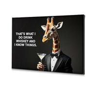 Living Room Decor Wall That'S What I Do. Drink Whiskey And I Know Things. Canvas Decorative Picture Picture Hanging Kit Picture Hanging Kit(40x60cm)
