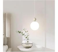 Living Room Droplight Tricolor Lights Kitchen Island Ceiling Hanging Lamp Small Chandelier Cream Single Head Pendant Lamps Adjustable Nordic Acrylic LED Bedroom Resin One Color B (One Color B)