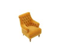 Living Room Elegant Sofa Set 1/12 Scale Soft, Brownish yellow B