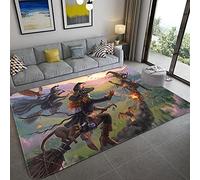 Living Room Extra Large Size Soft Touch Short Pile Carpet Area Rugs Three witches riding broomsticks 80x120CM (2'6''x4'0'')