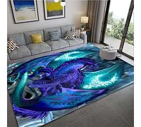 Living Room Large Area Rugs Dragon 3D Printed Carpet Home Decor Soft Flannel Bedroom Floor Mat Kids Play Crawl Carpets(06,120 * 160cm/47.2 * 63'')