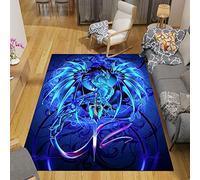 Living Room Large Area Rugs Dragon 3D Printed Carpet Home Decor Soft Flannel Bedroom Floor Mat Kids Play Crawl Carpets(10,80 * 120cm/31.5 * 47.2'')