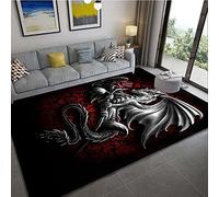 Living Room Large Area Rugs Dragon 3D Printed Carpet Home Decor Soft Flannel Bedroom Floor Mat Kids Play Crawl Carpets(04,100 * 150cm/39.4 * 59.1'')