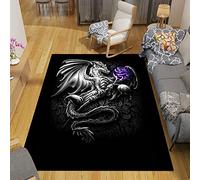 Living Room Large Area Rugs Dragon 3D Printed Carpet Home Decor Soft Flannel Bedroom Floor Mat Kids Play Crawl Carpets(07,160 * 200cm/63 * 78.7'')