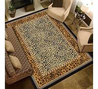 Living Room Large Rugs Vintage Area Rug Runners Carpet Mat Yellow brown black leopard print 140 x 200 cm (4'6''x6'6'')
