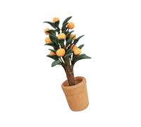 Living Room Leaf Plant Doll House Miniature Pretend Play Accessories Life Scene Role Play Collection Ceramic Dollhouses Plant For Indoor
