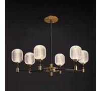 Living Room Light Designer Chandelier Modern Decor Home Interior Unique Light Fixture Decorative Lighting All-Copper Light Living Room Chandelier,12 Heads/6 Heads