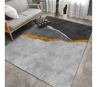 Living Room Rug 120cm x 180cm Shaggy Soft And Elegant Carpets For The Bedrooms And Kitchen, Easy To Clean, Many Different Sizes Black Gray Brown Abstract Pattern