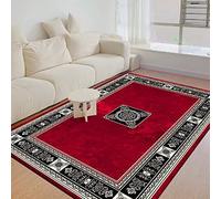 Living Room Rug 120cm x 180cm Shaggy Soft And Elegant Carpets For The Bedrooms And Kitchen, Easy To Clean, Many Different Sizes White Black Red Persian Print Rug