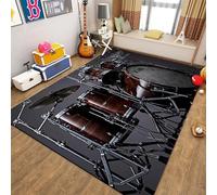 Living Room Rugs 160 X 230 Cm Drum Kit Musical Instrument Music Lover, Area Rugs For Bedroom Light Luxury Minimalist Style, With Durable Anti-Slip Backing For Easy Clean- For Bedroom H /6766218808538