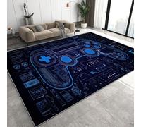 Living Room Rugs Large 180x240 cm Game Controller Carpet 3D Print Pattern Cool And High-tech Machine Washable Rugs Cashmere Imitation Material Non-Slip Suitable for Kitchen Children's Room 30P-7